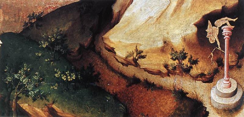 BROEDERLAM, Melchior The Flight into Egypt (detail) Norge oil painting art